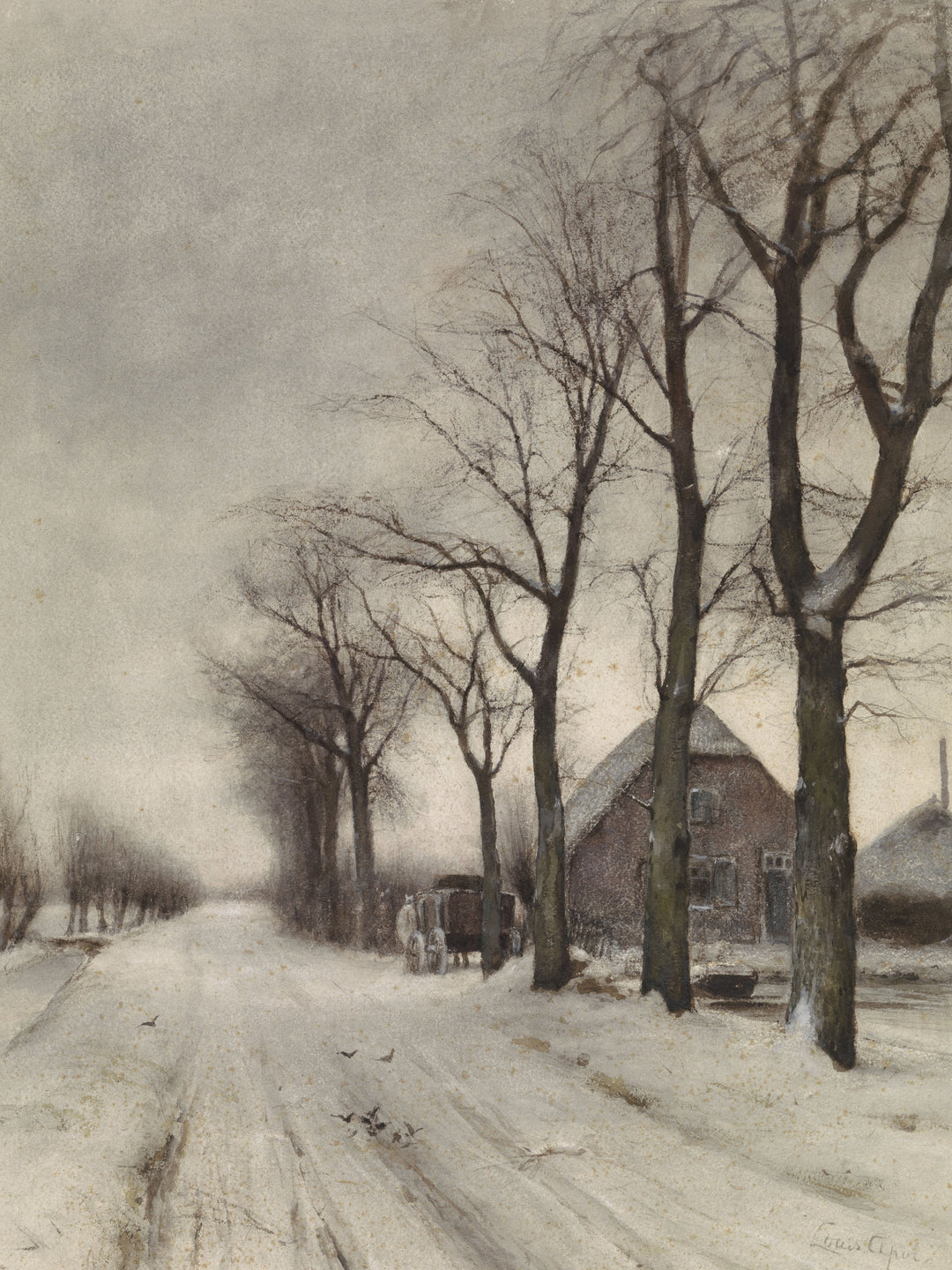 vintage winter art prints from Attica Press