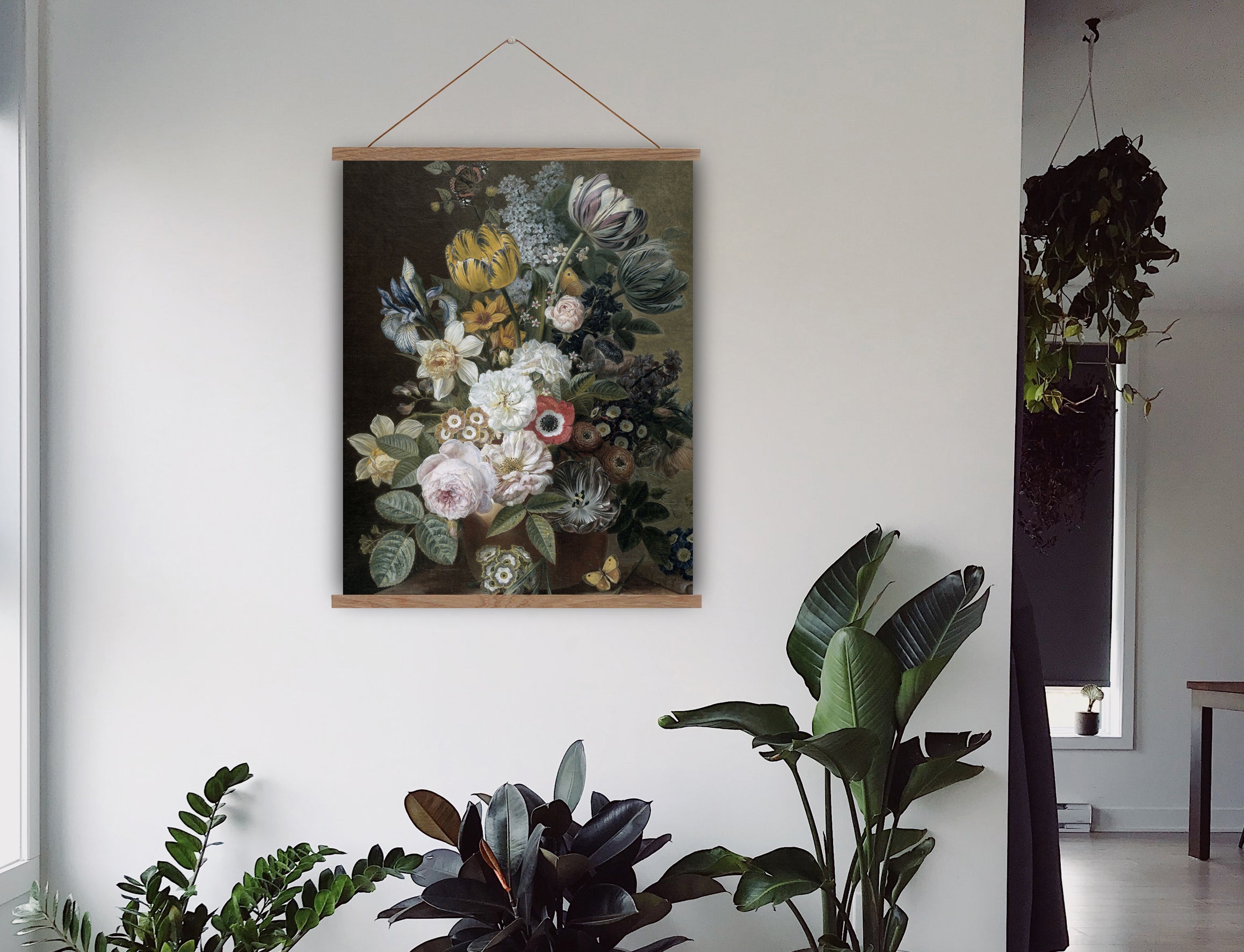 Vintage botanical wall hanging