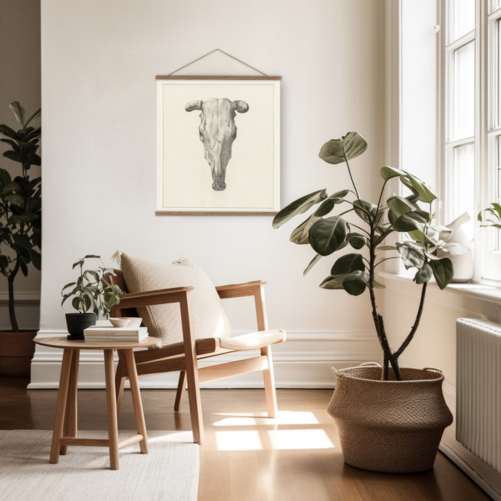 southwestern style wall decor - cow skull wall hanging