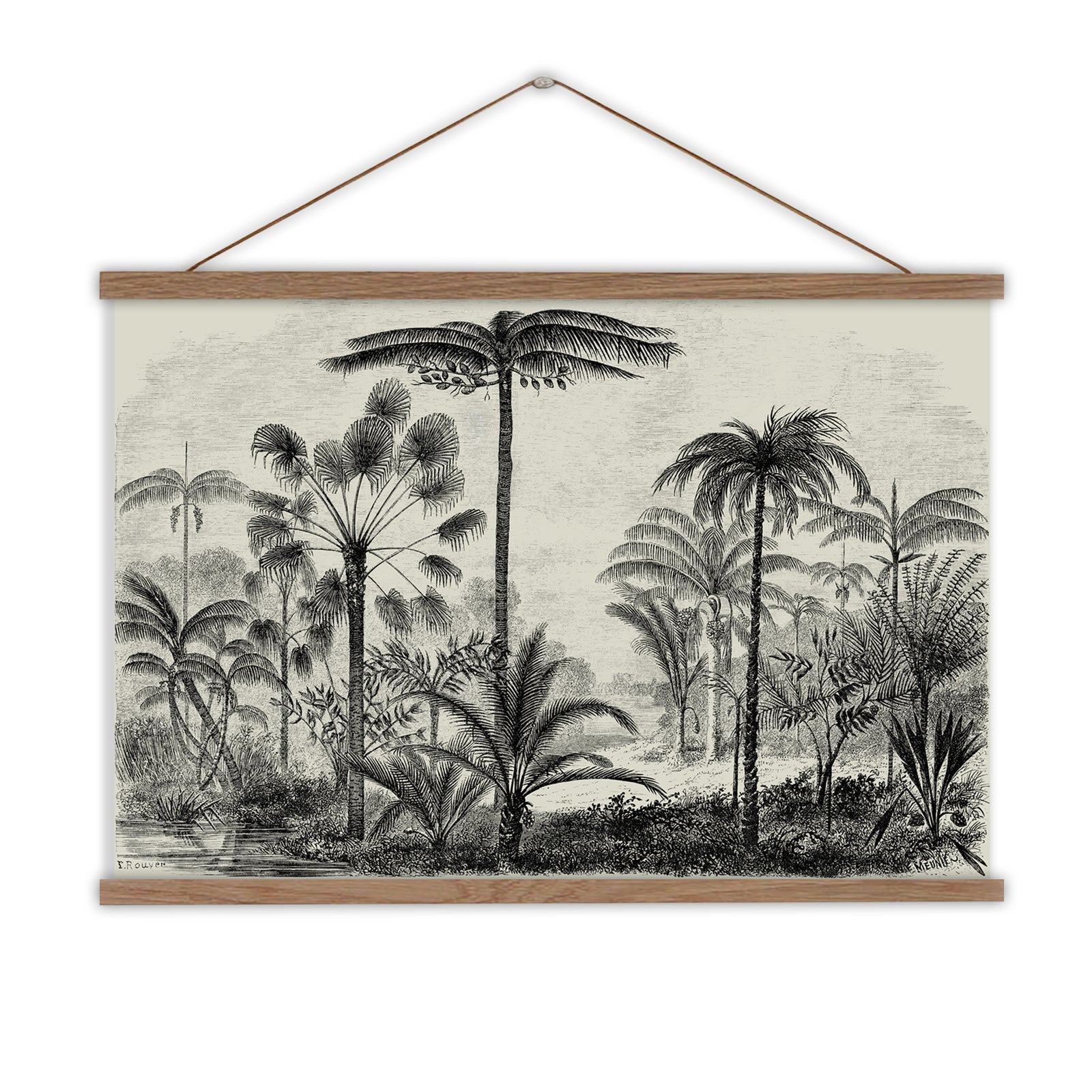 Jungle wall hanging, tropical wall art -Attica Press