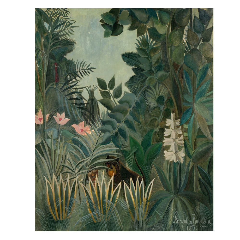 Henri Rousseau vintage tropical print