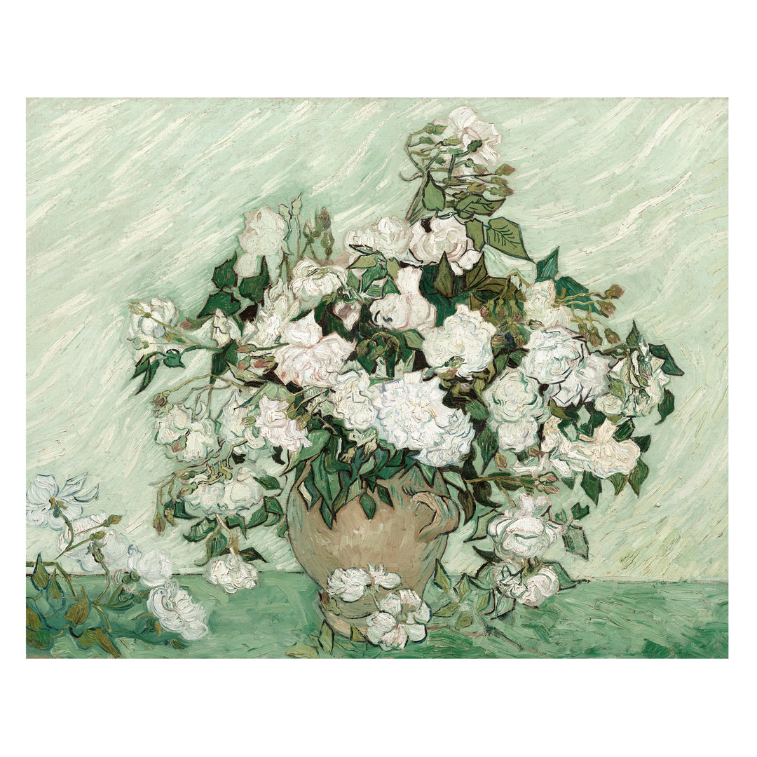 Van gogh white roses print