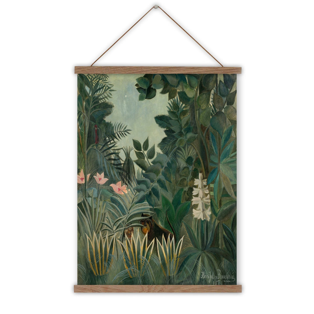 Henri Rousseau - the Equatorial Jungle wall chart