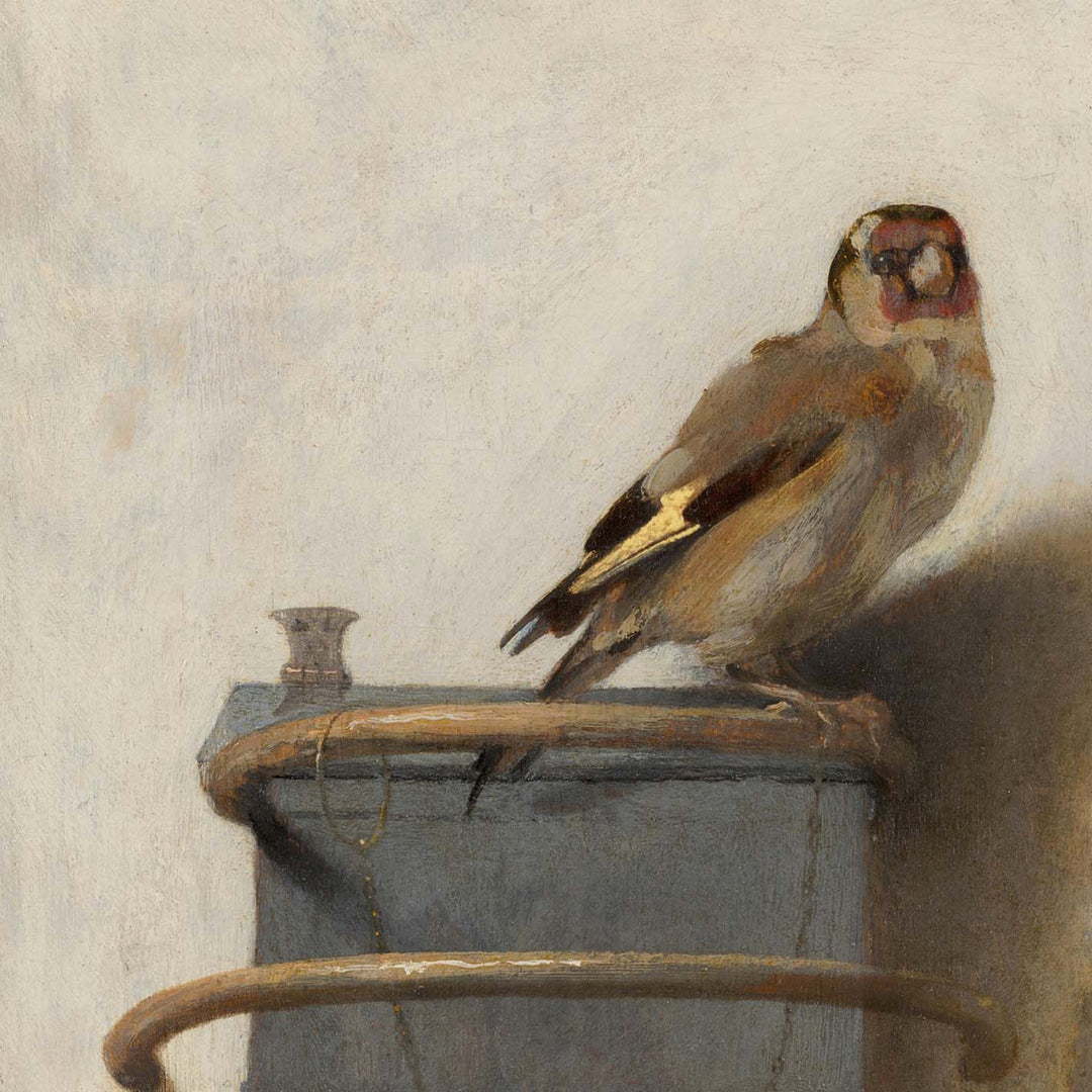 Vintage Animal Print Collection - Painting of The Goldfinch by Carel Fabritius