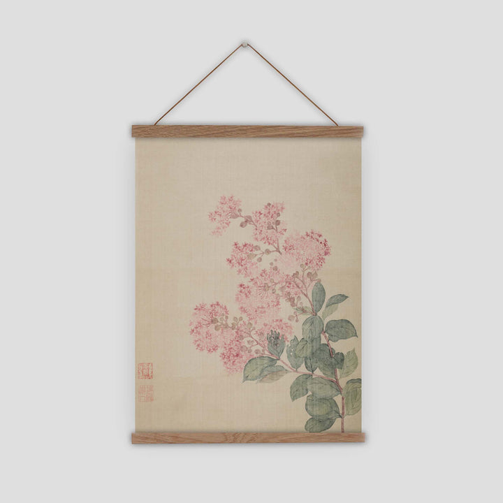 Chinese Hydrangea botanical  print by Ma Yuanyu