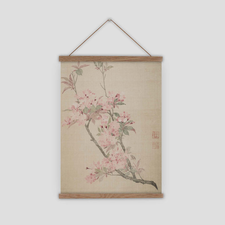 Crabapple blossom print by Ma Yuanyu