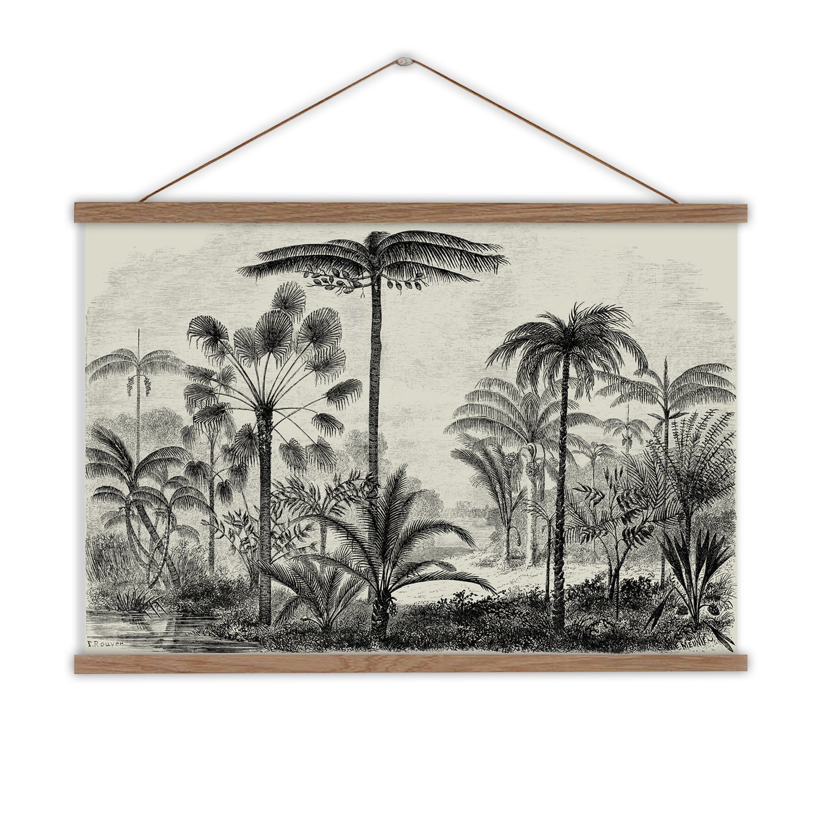 Jungle wall hanging, tropical wall art  -Attica Press