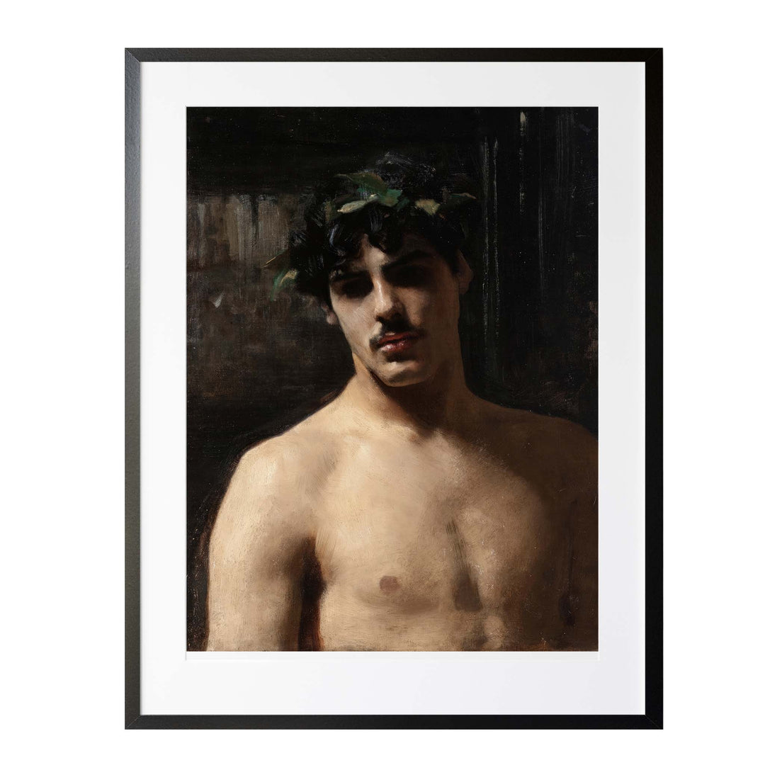 Portrait painting of a Man in Laurels by John Singer Sargent