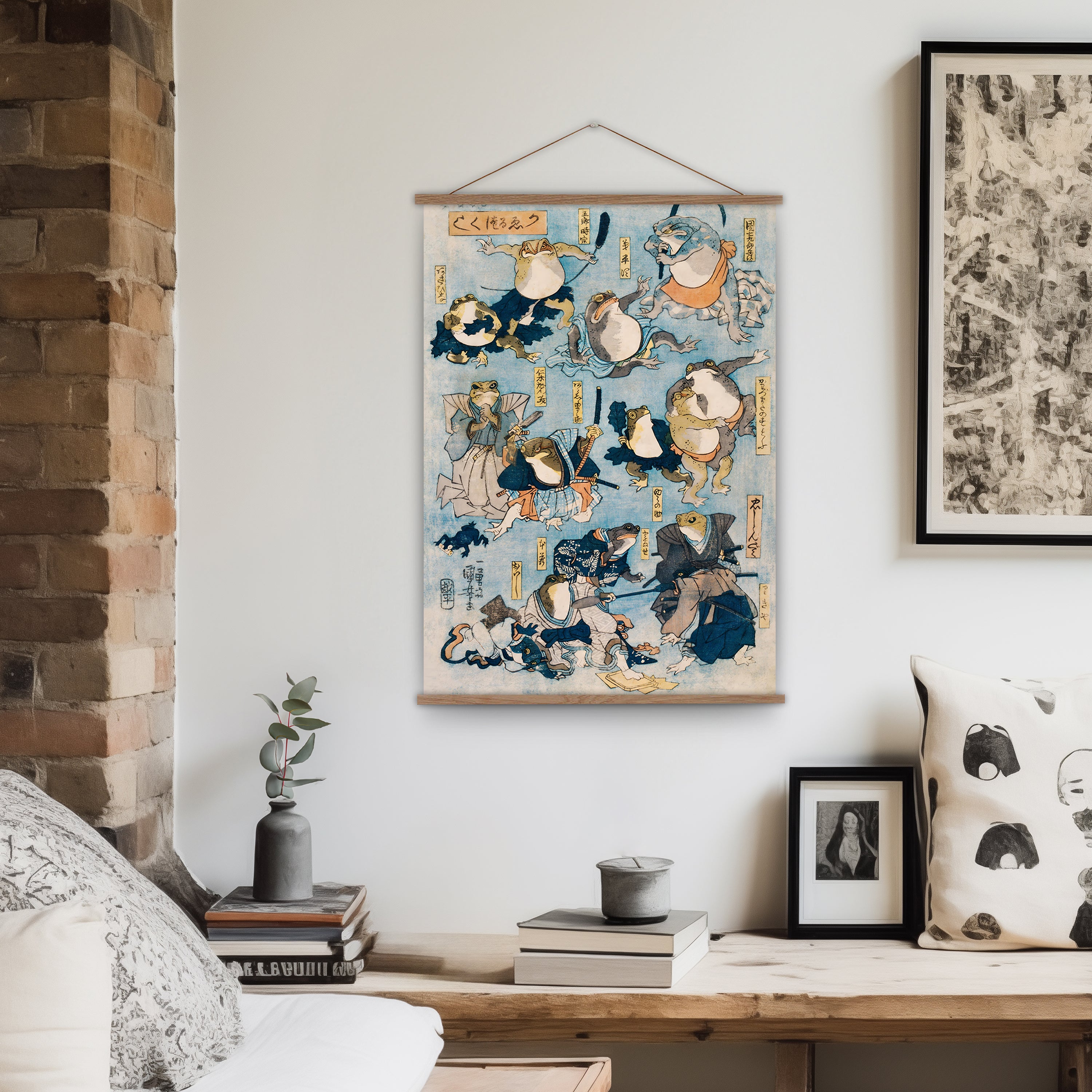 Samurai Frogs Japanese Wall Art -Attica Press