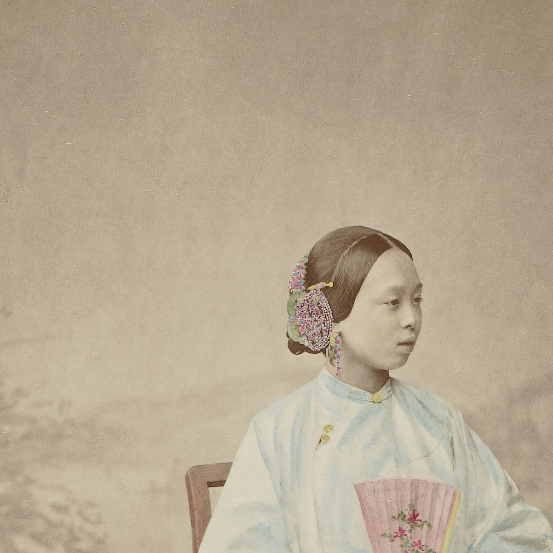 Portrait photograph of a Suzhou Woman by baron-raimund-von-stillfried