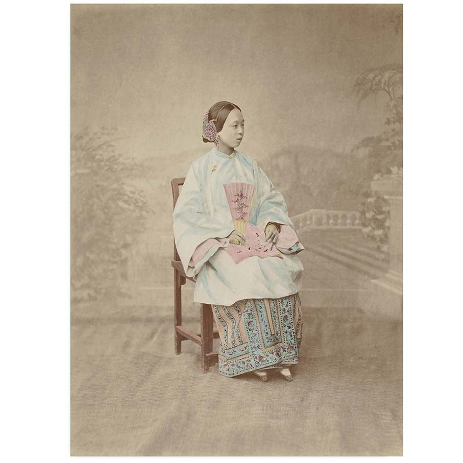 Portrait photograph of a Suzhou Woman by baron-raimund-von-stillfried