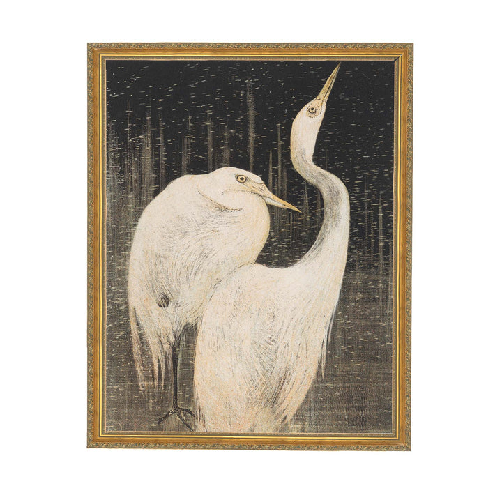 Painting fo two Egrets by Theo Van Hoytema