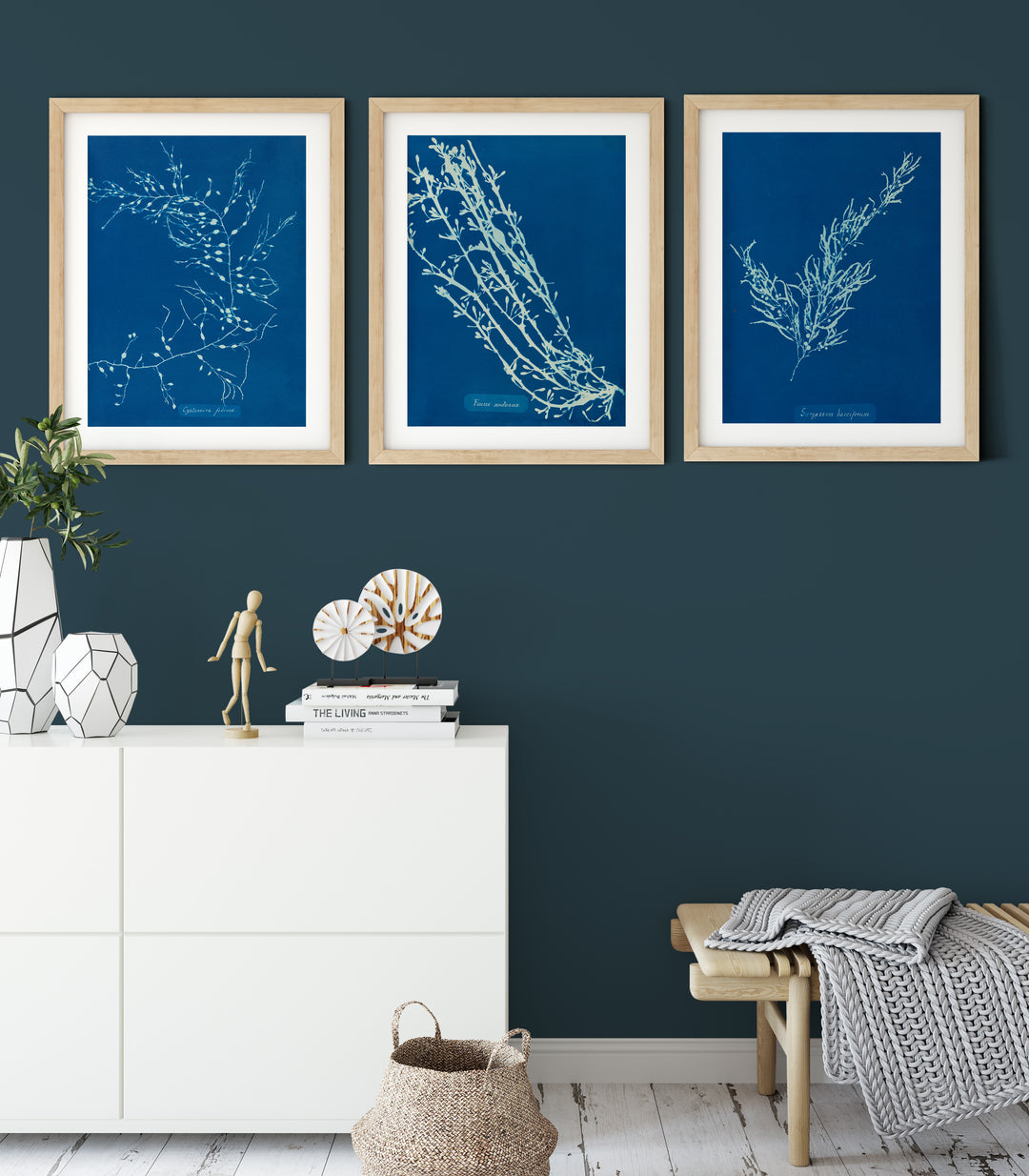 Pantone classic blue wall art