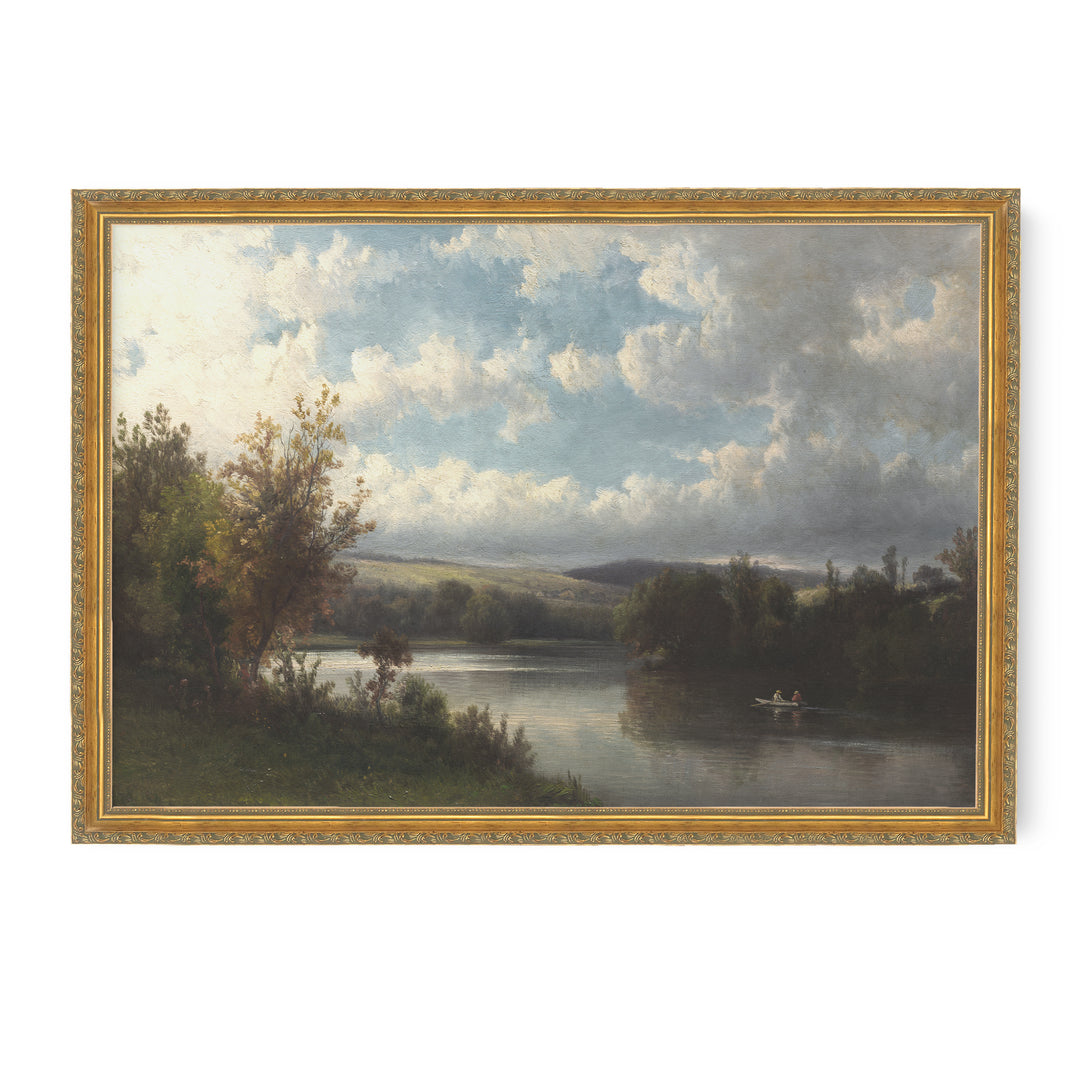 vintage landscape painting