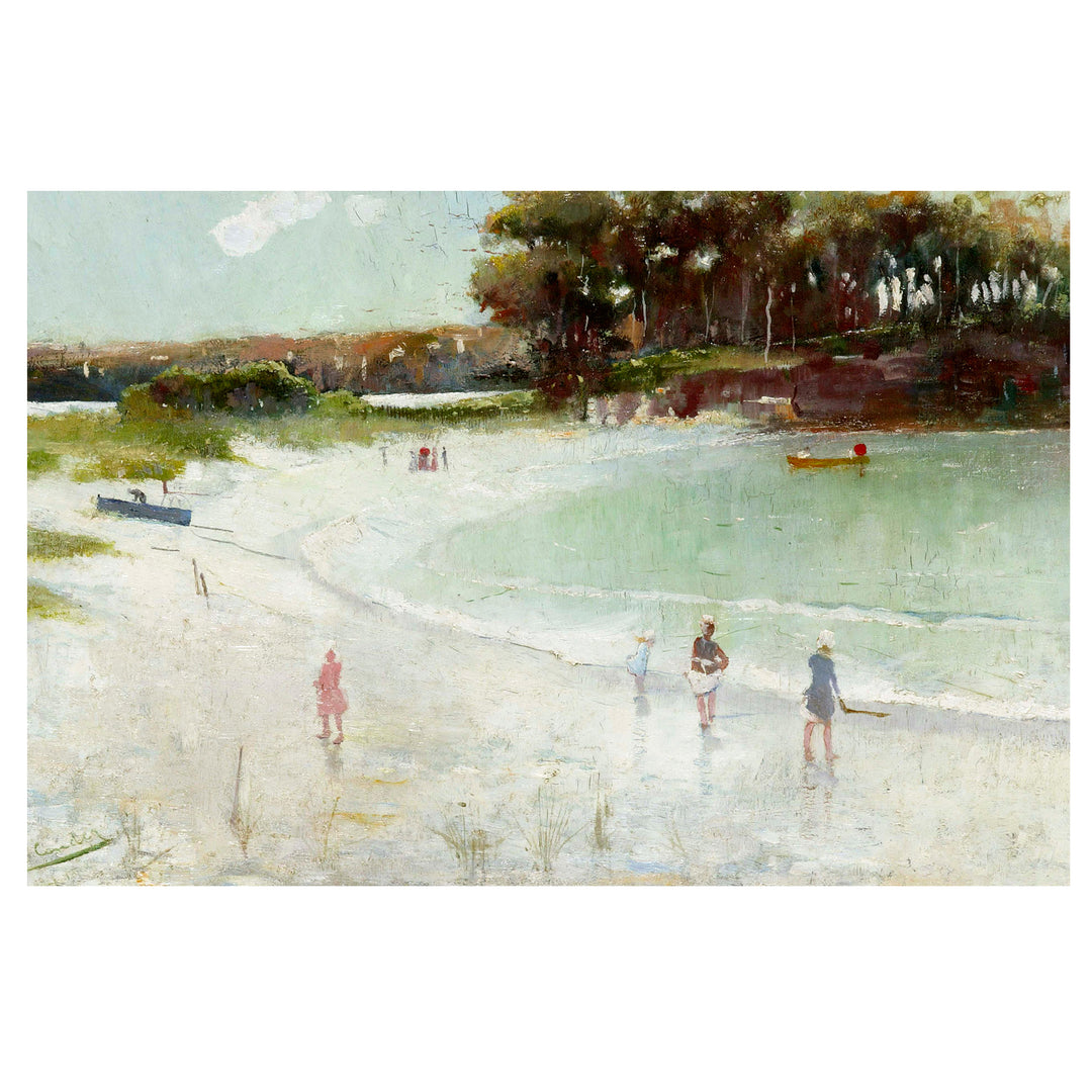 Vintage coastal painting