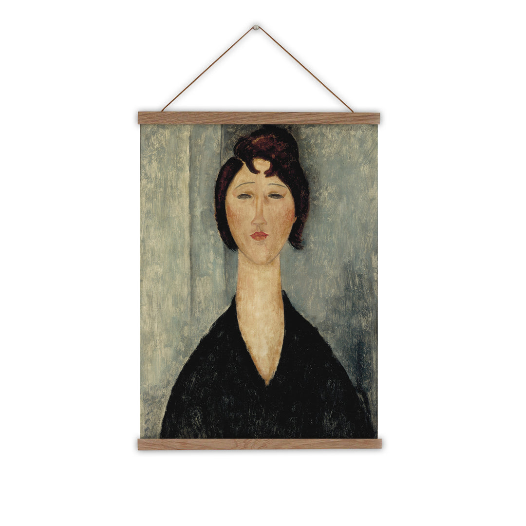 Modigliani canvas wall chart vintage portrait