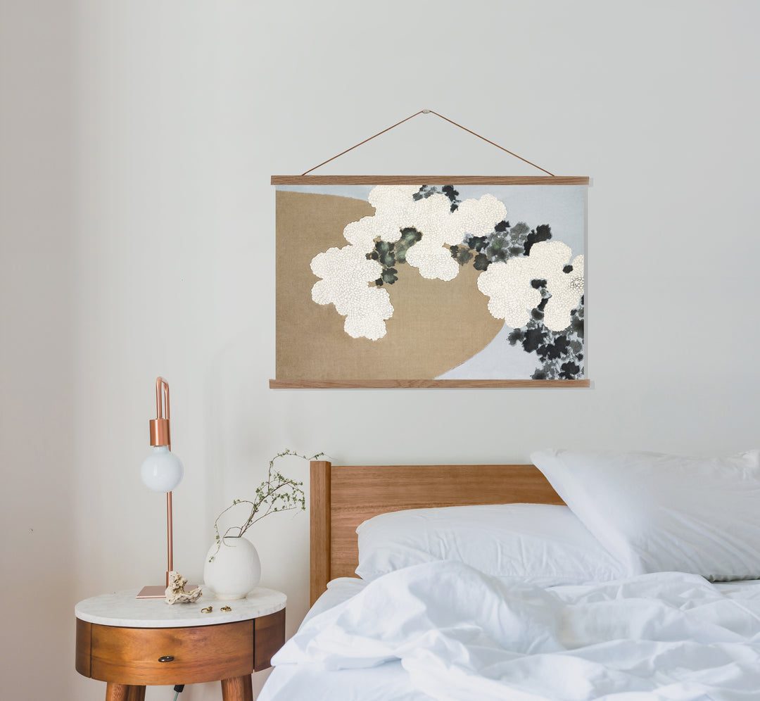 flower blossom canvas wall hanging bedroom print