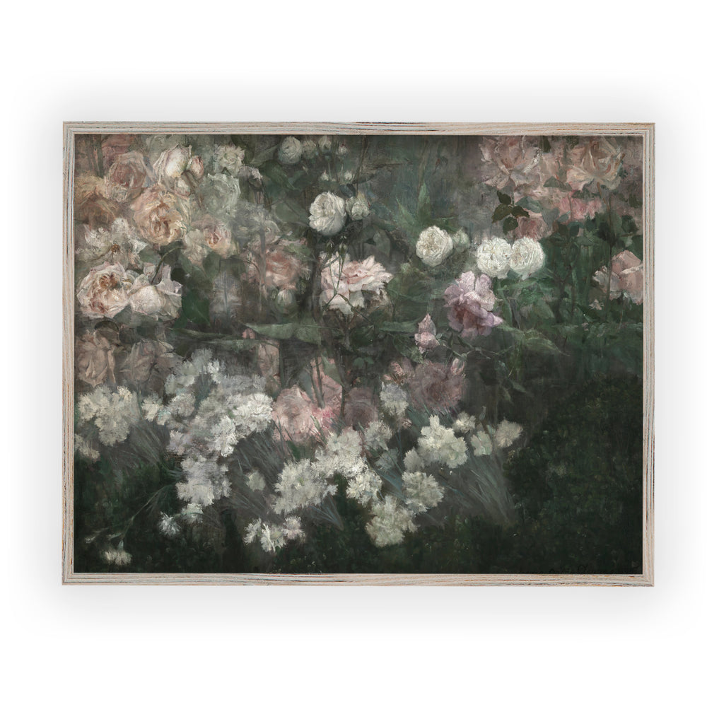 May Flowers vintage poster print framed