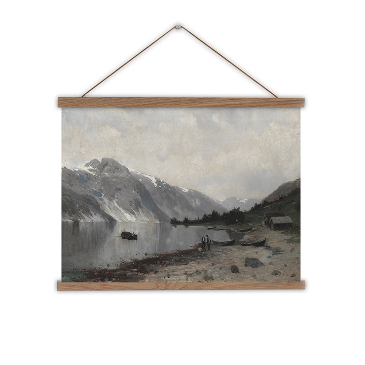 The fjord vintage canvas wall chart framed
