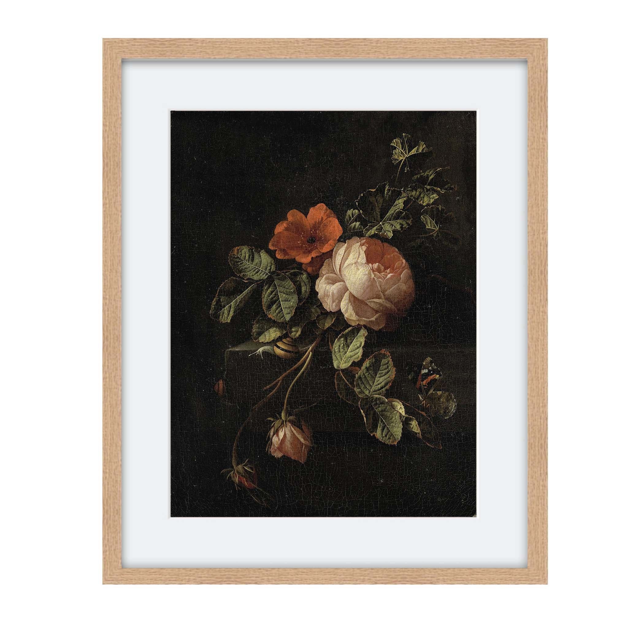 Original rose outlet painting on canvas (special price!)