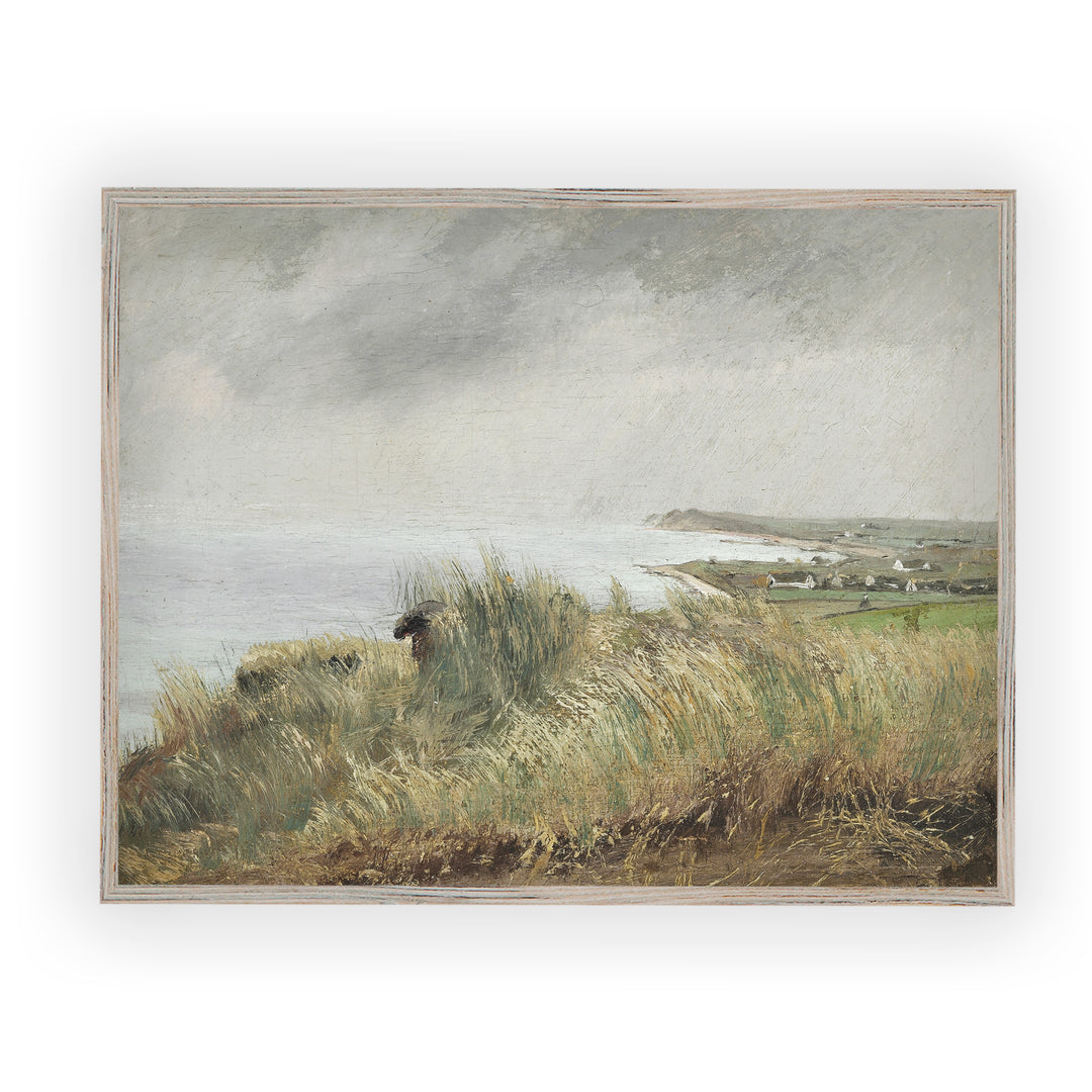 Vintage landscape painting - Coastal landscape - Attica Press