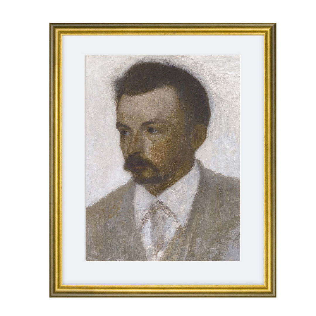 Self portriat of Danish painter Vilhelm Hamershoi
