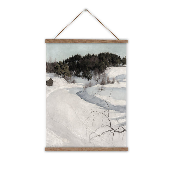 canvas wall chart winter landscape